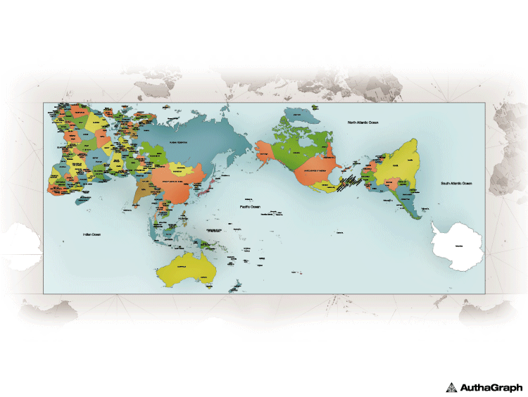 オーサグラフ世界地図 世界地図を探す